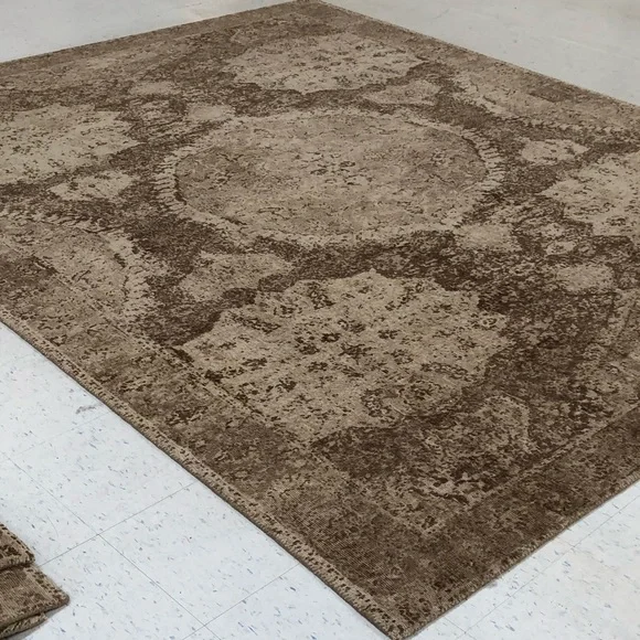 BNWT Pottery Barn Barret Handloomed Wool Rug Neutral 5x8 - Picture 4 of 5